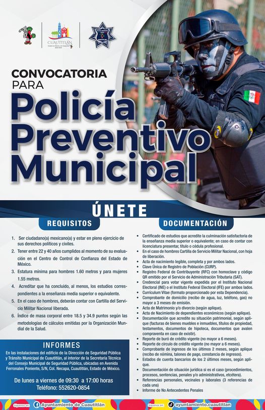 1687355146 Si esta interesado en formar parte como Policia Preventivo Municipal