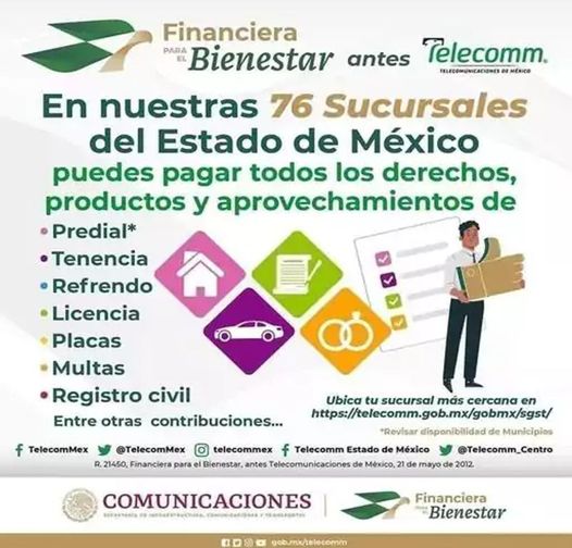 1687385330 Acercate a Financiera para el Bienestar antes Telecomm y descubre