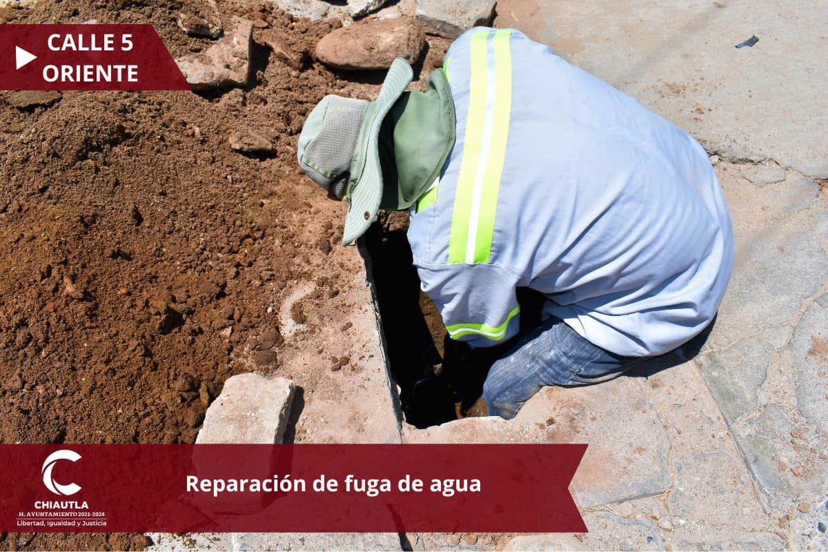 1687391480 320 Se esta realizando la reparacion de fuga de agua en