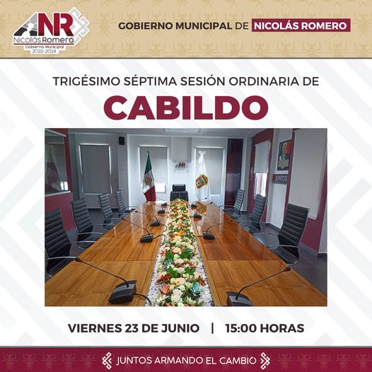 1687542522 Trigesimo Septima Sesion Ordinaria de Cabildo Viernes 23 de junio