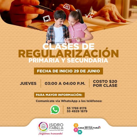 1687543421 CLASES DE REGULARIZACION La Direccion de Casa de Cultura