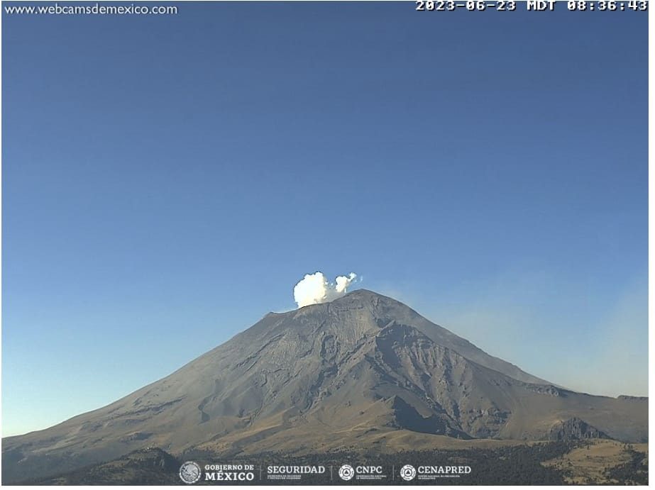 1687549223 338 EL VOLCAN POPOCATEPETL SIGUE EN ACTIVIDAD PERMANECE EN SEMAFORO AMARILLO