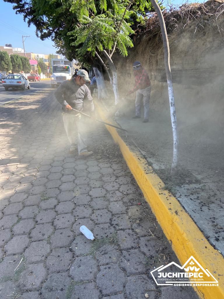 1687616499 250 Limpieza El Gobierno Municipal realiza limpieza sobre la carretera