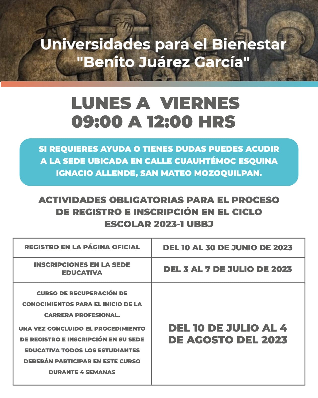 1687727002 607 ¡La Universidad Benito Juarez sigue con las puertas abiertas para