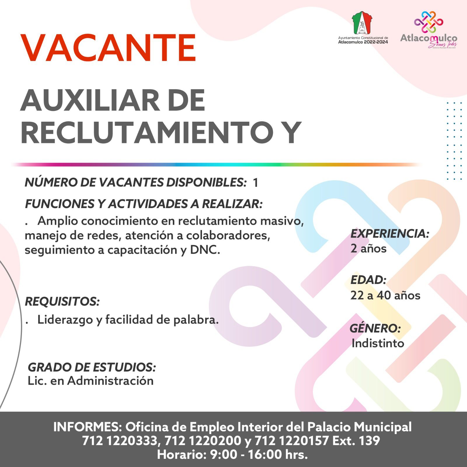 1687804464 233 ¡Te compartimos las vacantes de empleo correspondientes a esta semana