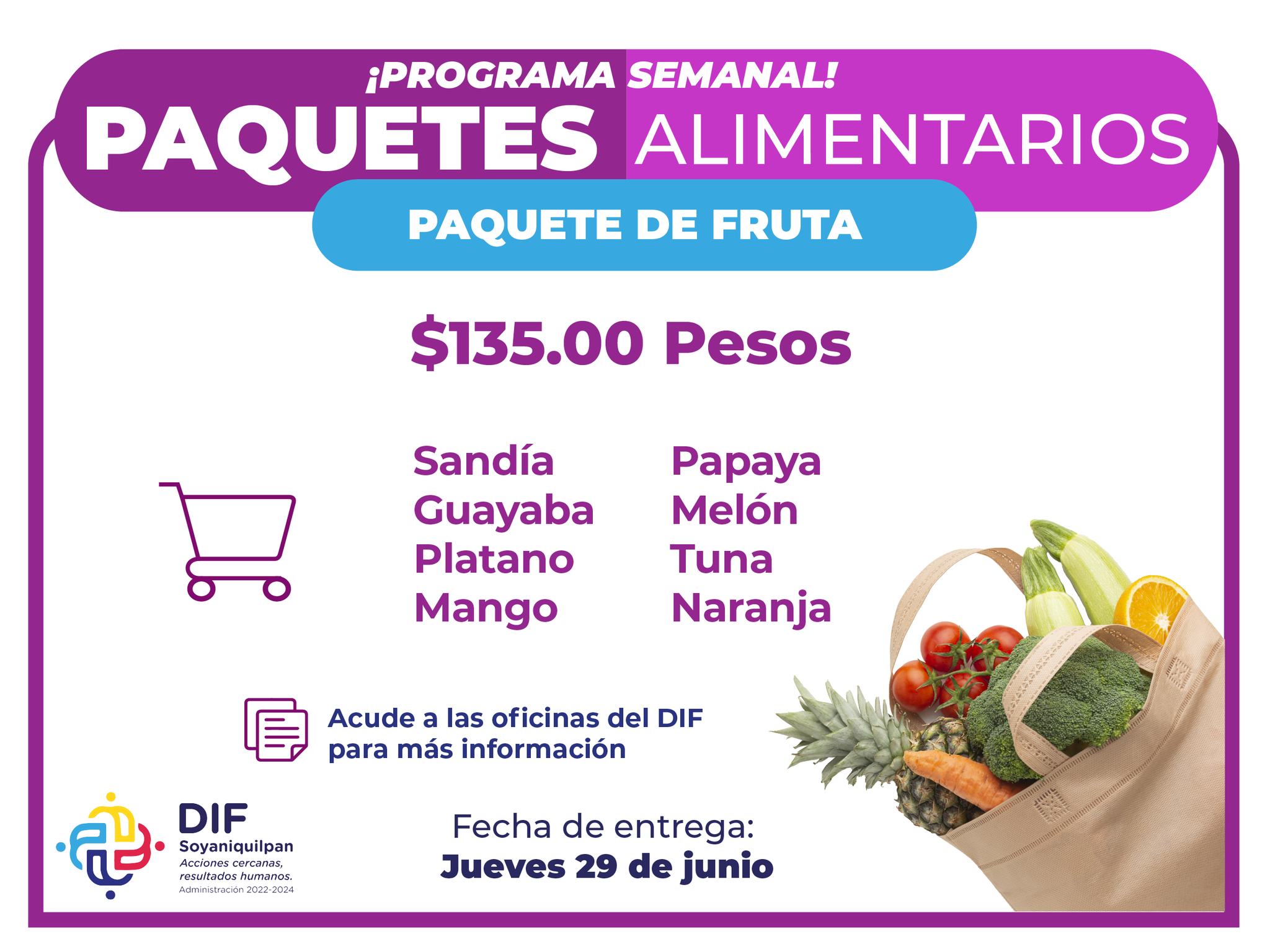 1687806850 Paquetes alimentarios a bajo costo Para contribuir a la alimentacion