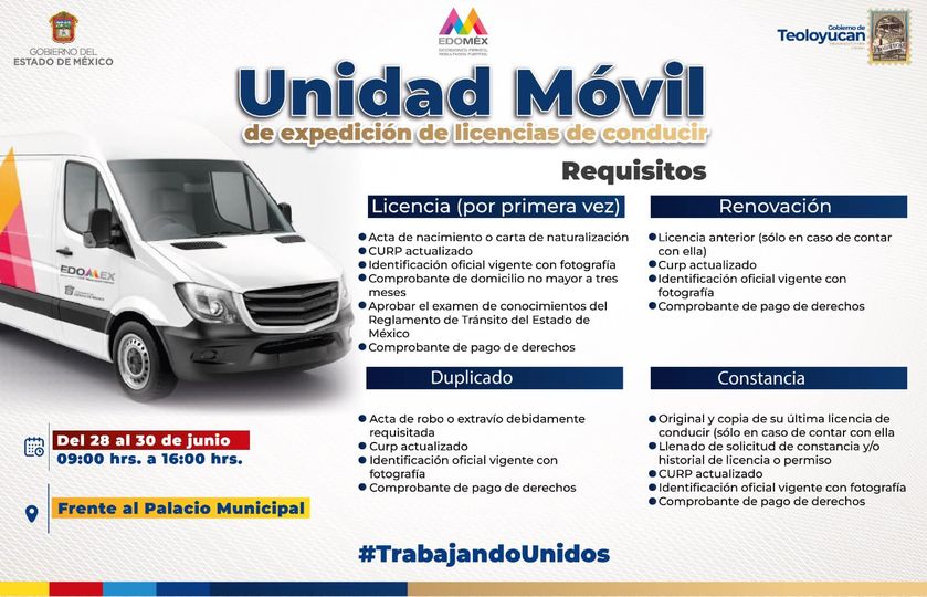 1687818309 Unidad Movil de Expedicion de Licencias de Conducir TrabajandoUnidos