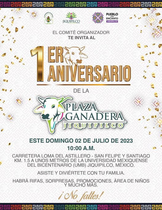 1687900722 El comite organizador te invita al 1er aniversario de la