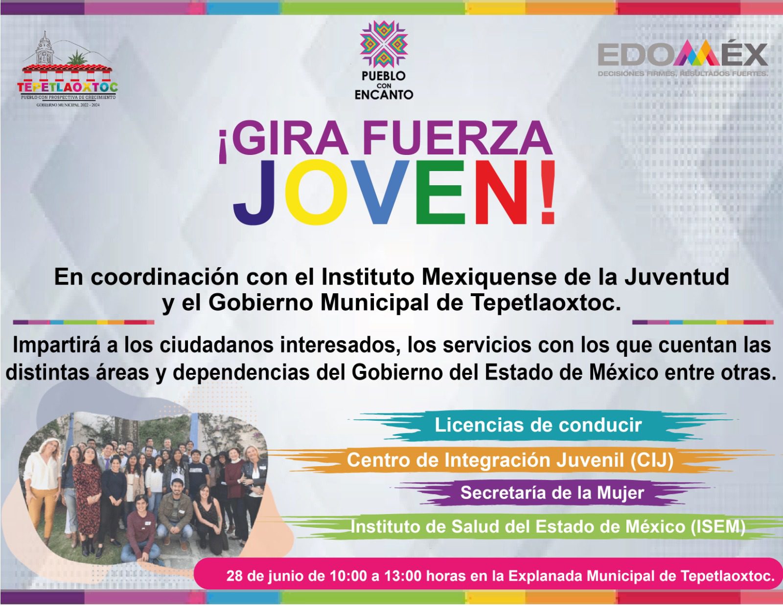 1687906803 JORNADA GIRA FUERZA JOVEN En coordinacion con el Instituto