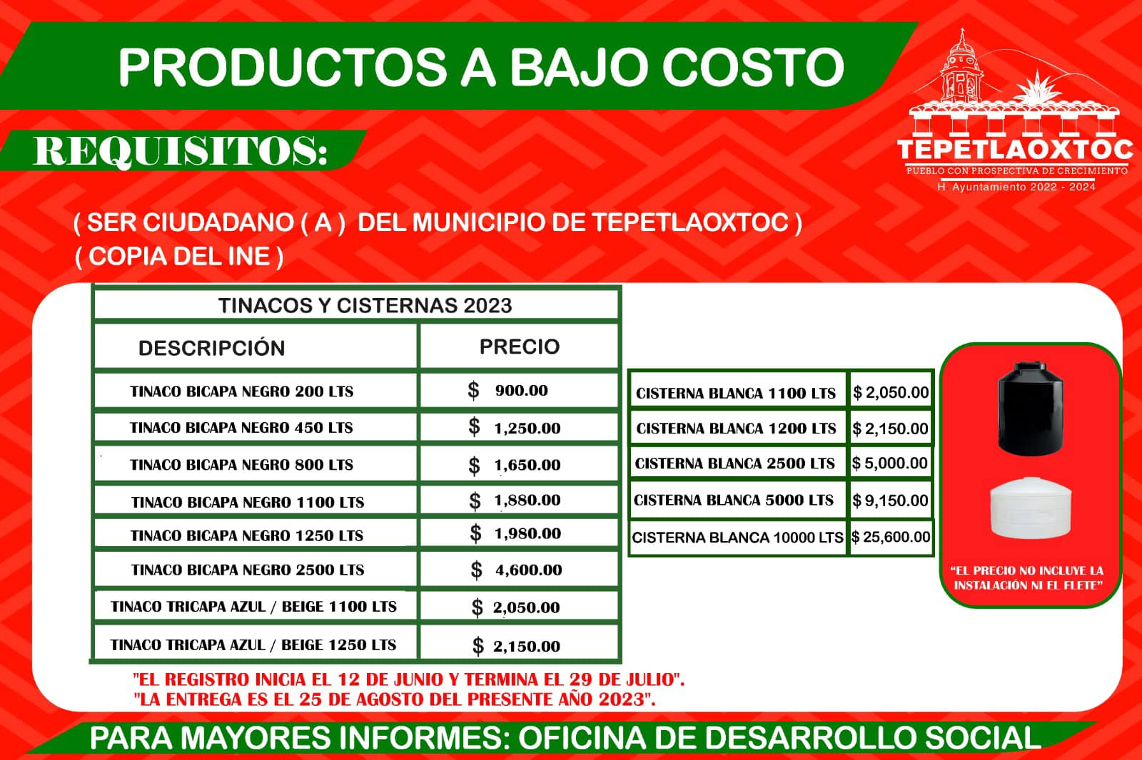 1687958120 501 ATENCION ￼El Gobierno Municipal de Tepetlaoxtoc 2022 2024 te