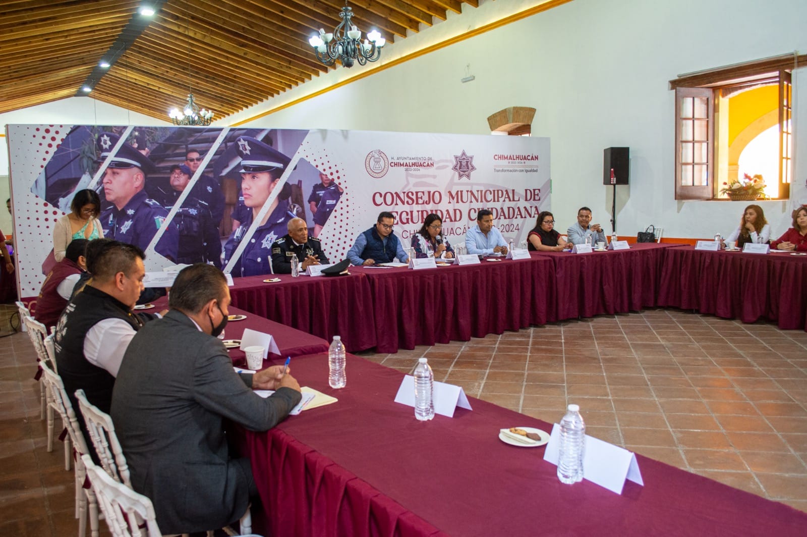 1687994373 764 POLICIA MUNICIPAL DE CHIMALHUACAN INHIBE LA DELINCUENCIA EN ESPACIOS PUBLICOS