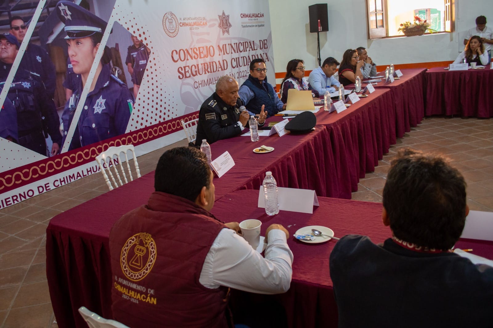 1687994388 494 POLICIA MUNICIPAL DE CHIMALHUACAN INHIBE LA DELINCUENCIA EN ESPACIOS PUBLICOS