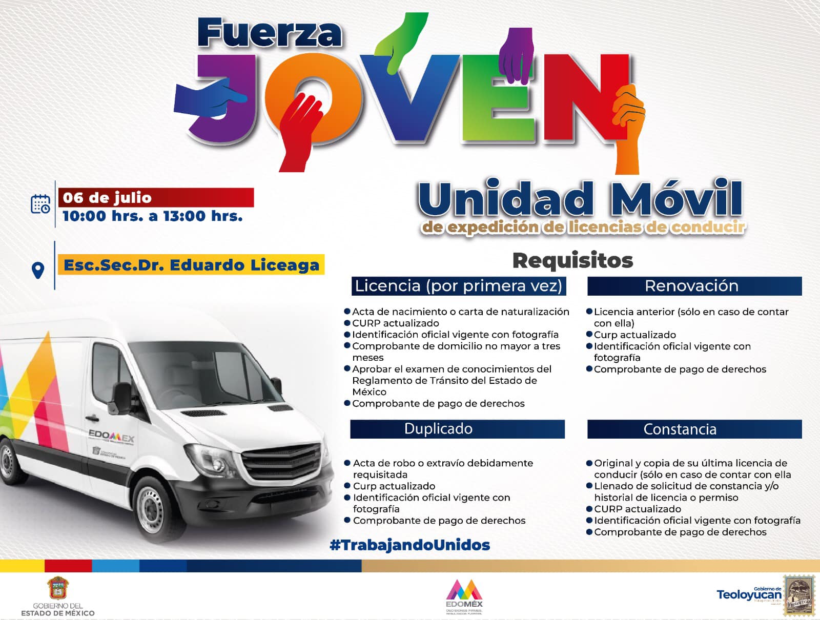 1688044133 Unidad Movil de Expedicion de Licencias de Conducir Esc Sec