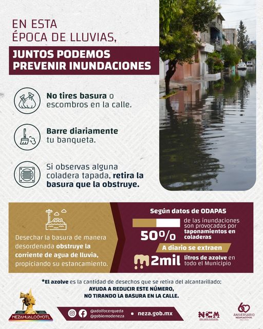 1688060628 Basura En temporada de lluvias juntos podemos prevenir inundaciones