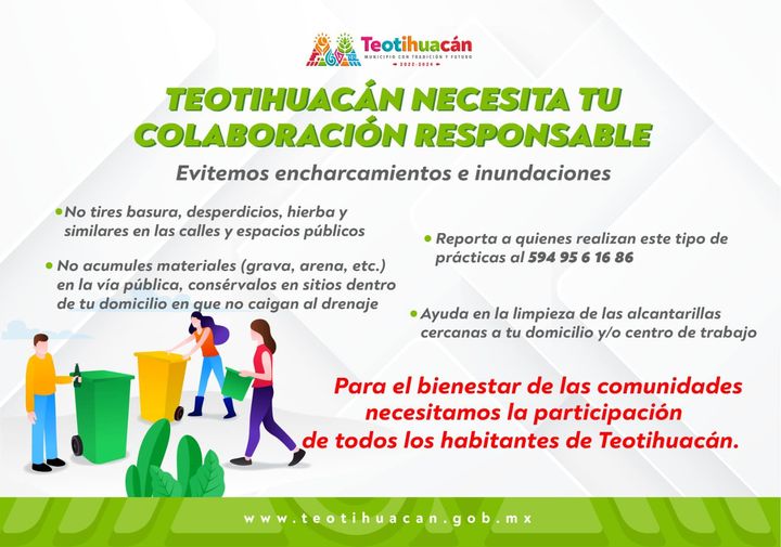 1688067647 Vecina vecino colaboremos es para el bienestar de todos SomosTeotihuacan