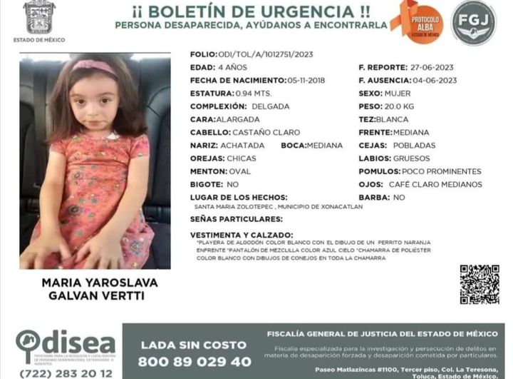 1688156211 Ayudamos a encontrar a Maria Yaroslava Galvan Vertti compartiendo el