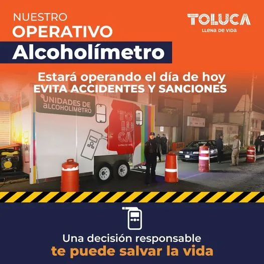 ALCOHOLIMETRO Ayudanos a prevenir accidentes ¡Si tomas NO manejes jpg