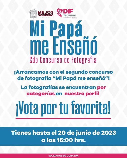 Checa los albumes de fotos de nuestro concurso MiPapaMeEnseno ¡vota jpg