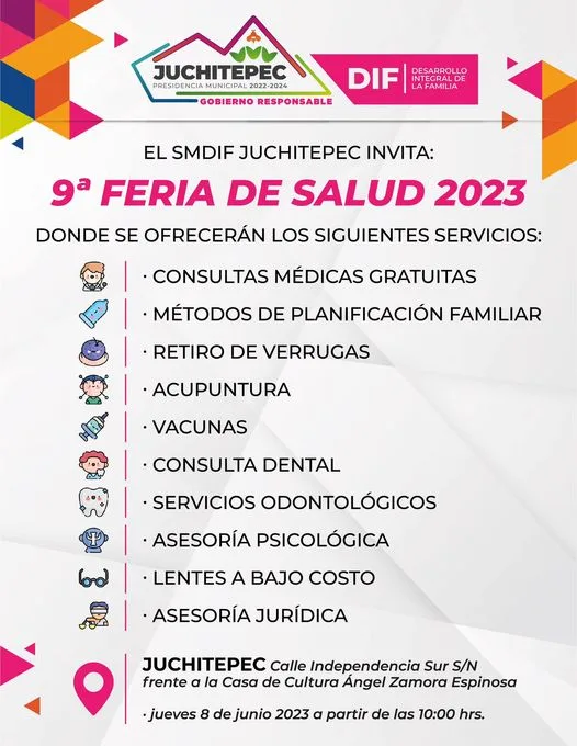 FeriaDeSalud ¡No lo olvides Nuestra 9a Feria de Salud jpg