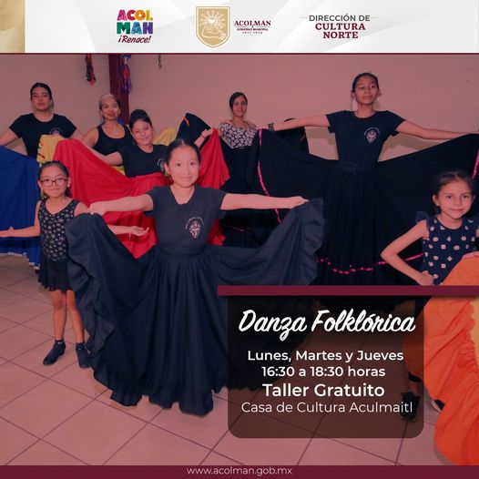 La danza folklorica ademas de elegancia tambien es alegria… La