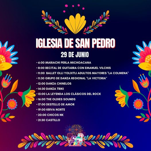 Programa religioso para celebrar a San Pedro Apostol ¡Te esperamos