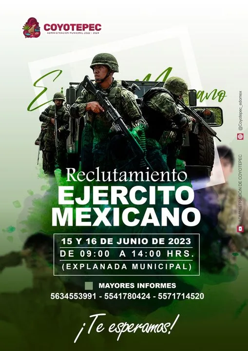 Reclutamiento EJERCITO MEXICANO ¿Quieres pertenecer al Ejercito Mexicano Si jpg