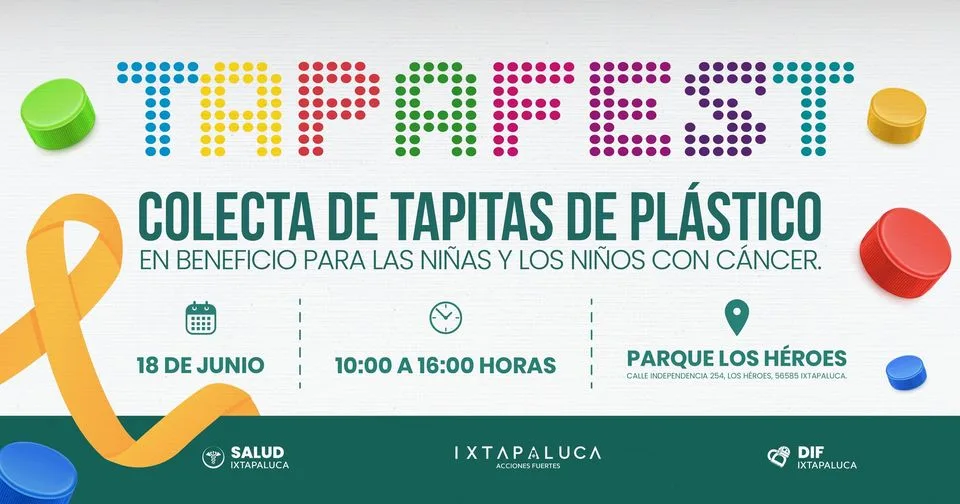 Unete a la campana de recoleccion de tapitas TAPAFEST ¡Ayudanos jpg