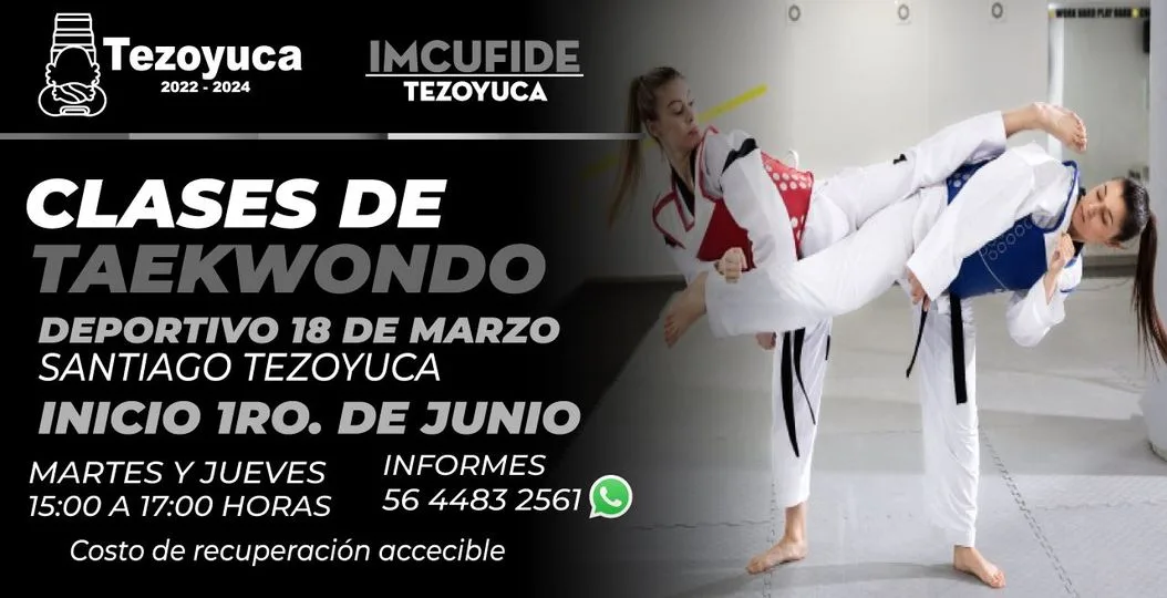 ¡Aprende Tae Kwon Do en el deportivo 18 de marzo jpg