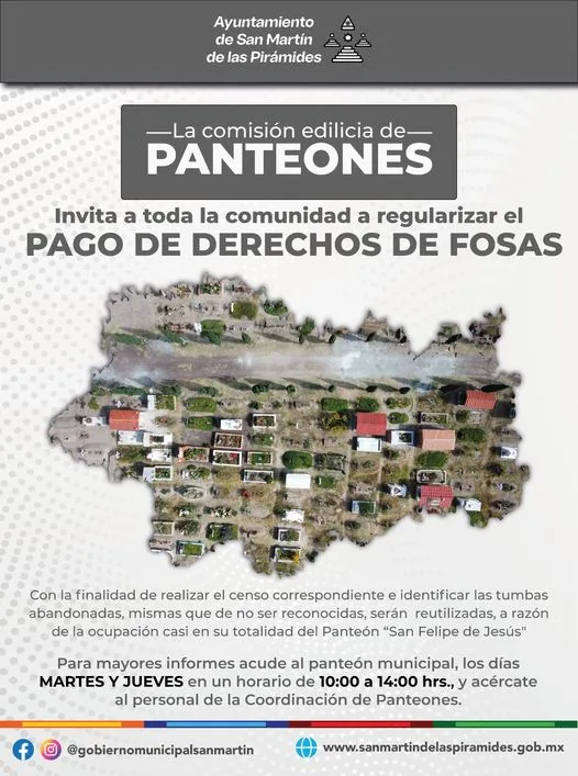 ¡Atencion comunidad de San Martin de las Piramides Queremos informarles jpg