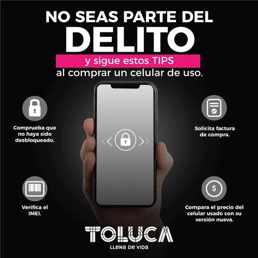 ¡EVITA COMPRAR CELULARES DE DUDOSA PROCEDENCIA jpg