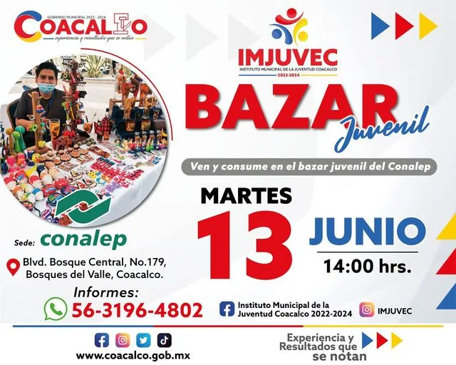 ¡El IMJUVEC y Conalep Coacalco 184 estan listos para recibirte jpg