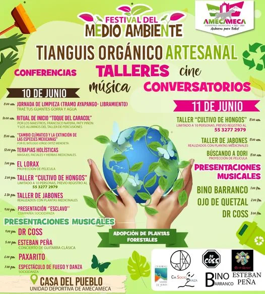 ¡El primer Festival del MedioAmbiente Amecameca esta listo Te esperamos jpg