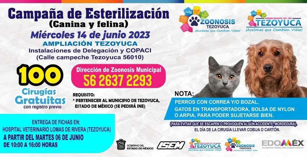 ¡Este 14 de junio la Direccion de Zoonosis Municipal llevara jpg