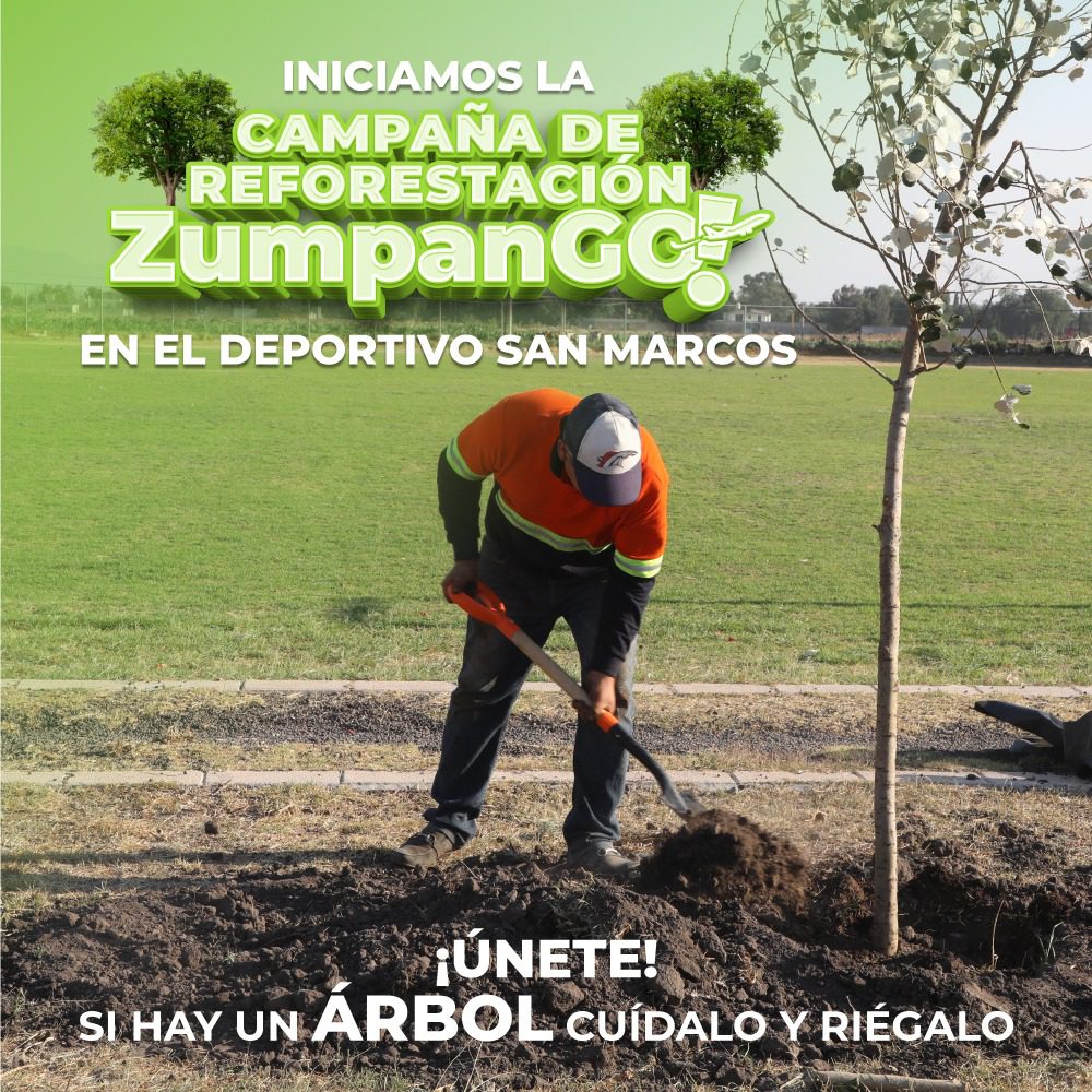 ¡Iniciamos la campana de reforestacion en el deportivo San Marcos