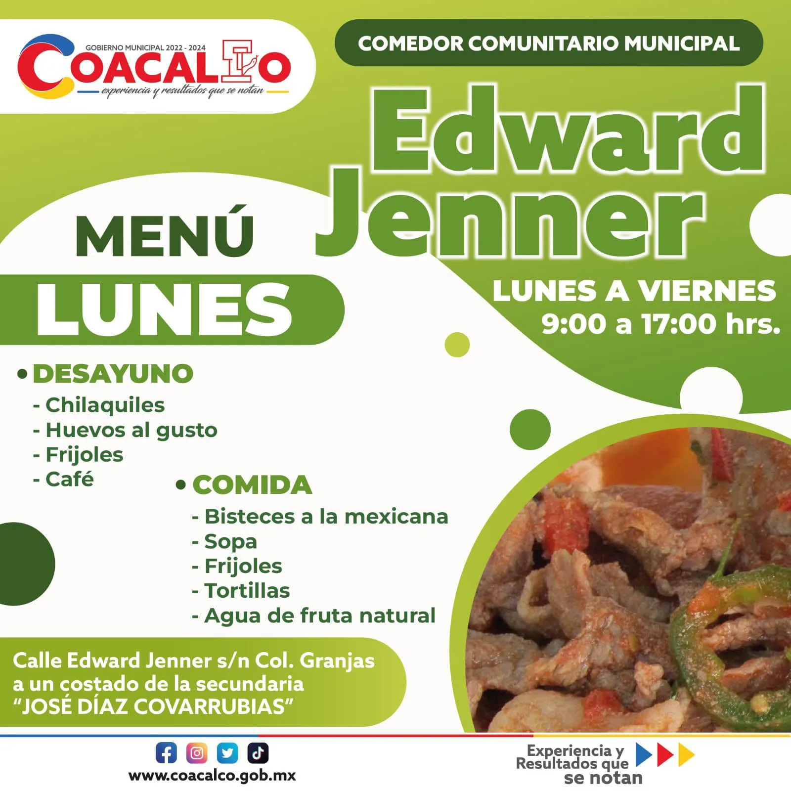 ¡Lanzate al comedor comunitario Edward Jenner y disfruta del menu jpg