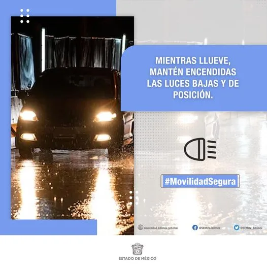 ¡No te confies Mientras conduzcas en estos dias de lluvias jpg