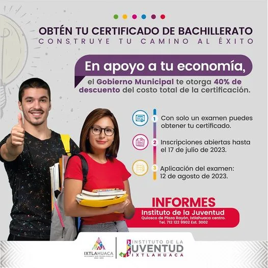 ¡Obtener tu certificado de bachillerato es facil nosotros te ayudamos jpg