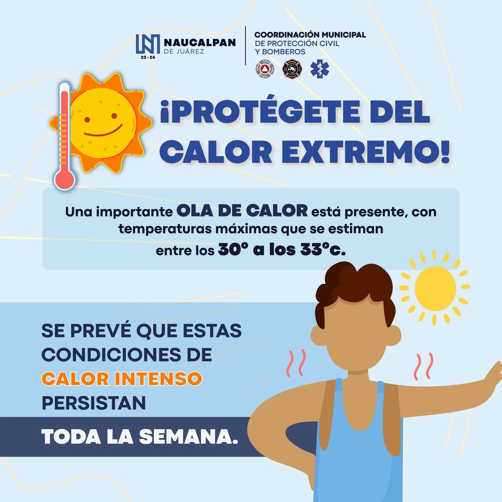 ¡Protegete del calor extremo Una importante ola de calor esta jpg