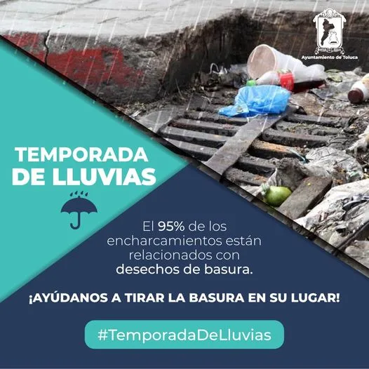 ¡Seamos toluquenos responsables ayudanos a mantener limpias las coladeras jpg