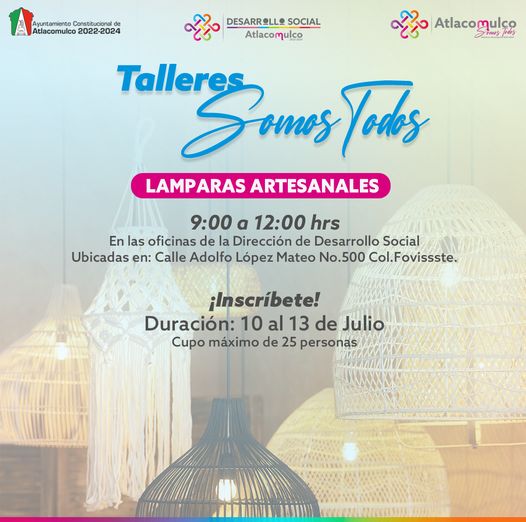 ¡Talleres Somos Todos Te invitamos a participar en el taller