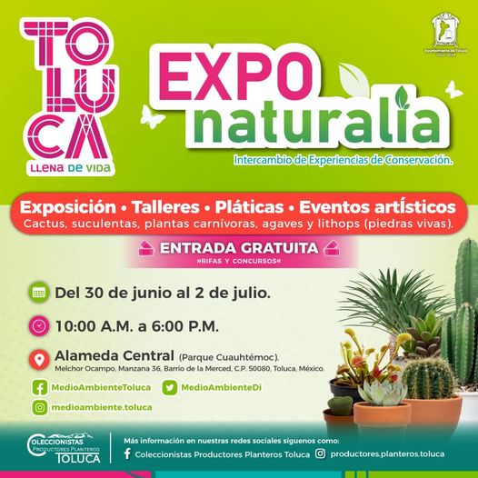 ¡Te esperamos en nuestra EXPO NATURALIA Un espacio para el