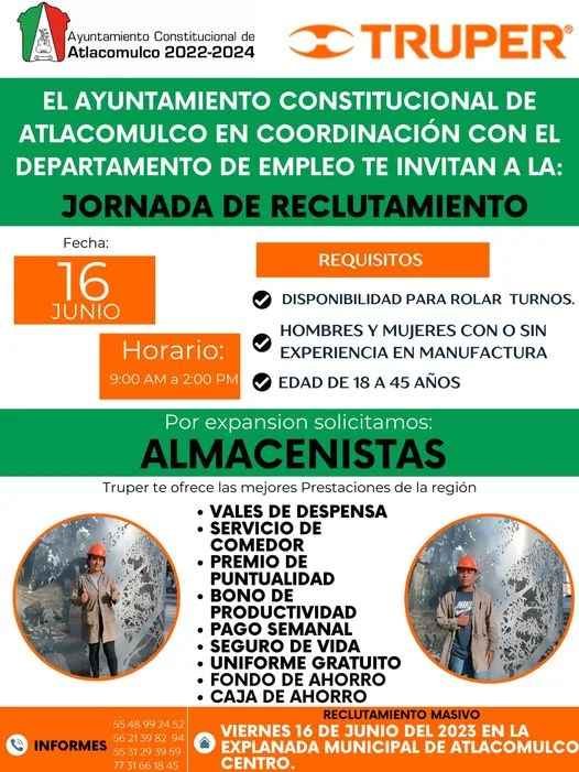 ¡Te invitamos a la Jornada de Reclutamiento el proximo 16 jpg