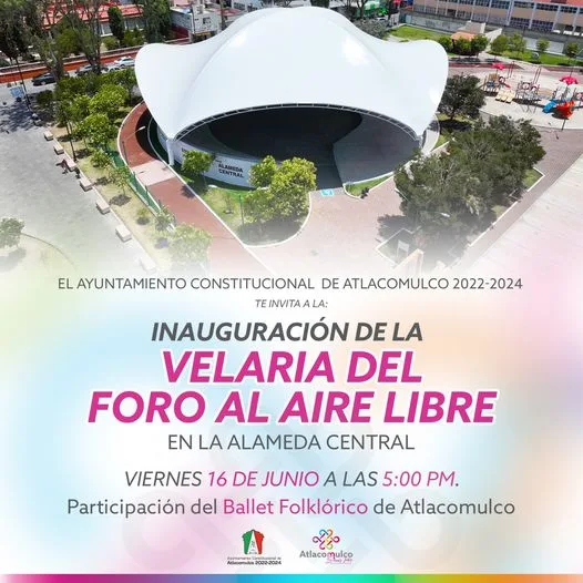 ¡Te invitamos a la inauguracion de la Velaria del Foro jpg