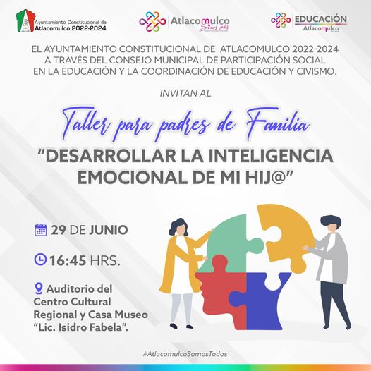 ¡Te invitamos a participar en el Taller para Padres de