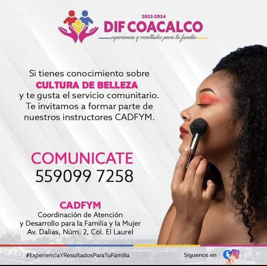 ¿Tienes conocimiento en Cultura de Belleza ¡La Coordinacion de Atencion