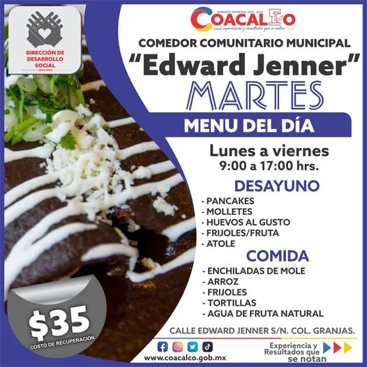 ¿Ya nos visitaste en el comedor comunitario Edward Jenner Checa jpg