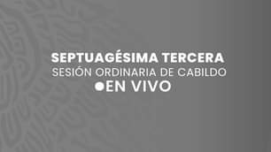 ��EnVivo Septuagesima sesion ordinaria de cabildo