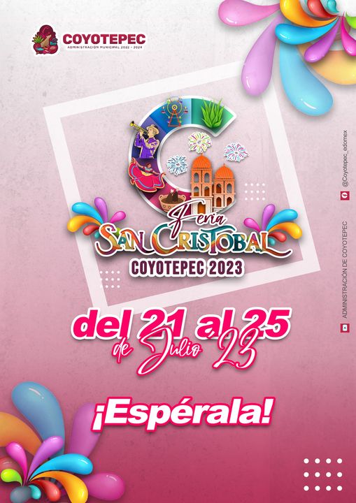 𝗙𝗘𝗥𝗜𝗔 𝗦𝗔𝗡 𝗖𝗥𝗜𝗦𝗧𝗢́𝗕𝗔𝗟 𝗖𝗢𝗬𝗢𝗧𝗘𝗣𝗘𝗖 𝟮𝟬𝟮𝟯 ¡Estamos listos con alegria diversion