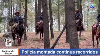 1688322048 La Policia Montada continua los recorridos en calles comunidades y