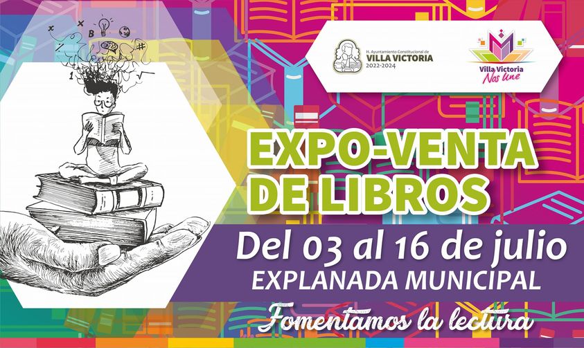 1688474568 Villa Victoria te invita a la Expo venta de Libros que